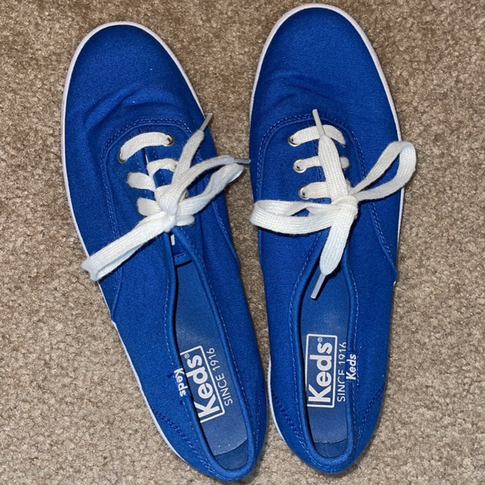 Brand new, blue Keds